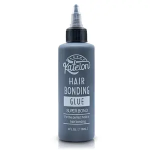 Hair Glue for Quick Weave 4oz - Professional Hair Bonding Glue for Wigs & Hair Extensions |  Hold,  & Non-Damaging Formula | Easy Application with Precision Nozzle 118ml Black