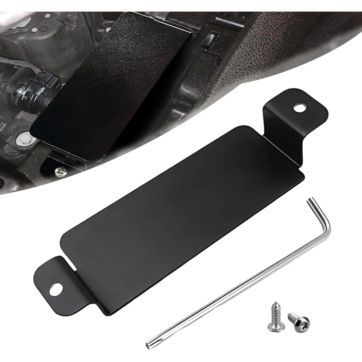 Neutral Cover Plate Steel Compatible Dodge Challenger 2015-2023 SRT Daytona/Hemi/Scat Pack 392/Hellcat Redeye/SRT Hellcat with Screws & T25 Tool