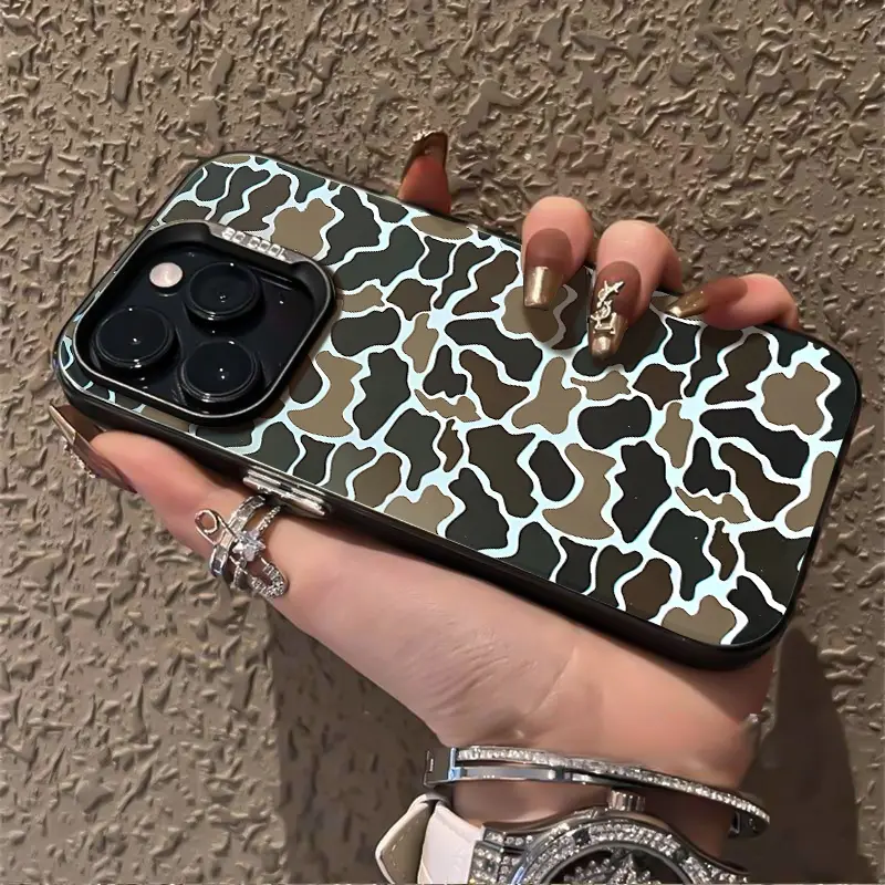 Camo Vintage  Camouflage Black Shockproof Phone Case For iPhone7 8 X Xsmax 11 12 13 14 15 16promax Samsung S24 S23 S22 S24ultra S23ultra S22ultra
