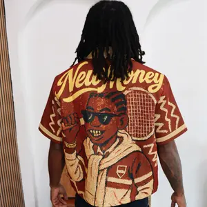 Handmade New Money Button Up Shirt