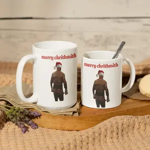 Mike Tyson Butt Funny Merry Christmas Coffee Mug, Funny Christmas Gift, Drinking Coffeee, Tea Cup, Bestie, Coworker- scs16061 Drinkware Ceramic