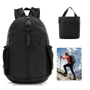 Ultra Lightweight-Packable-Hiking-Backpack Small Foldable Travel Camping Daypack Casual Outdoor Water-resistant 20L Backpacks (Black)