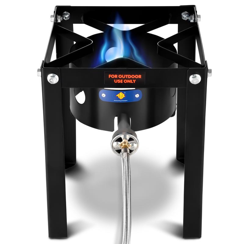 ARC Single Burner Propane Stove,55,000BTU Outdoor Propane Stove Burner Cooker for Cooking for Turkey Fry,Homebrewing,Crawfish Boil,and More!