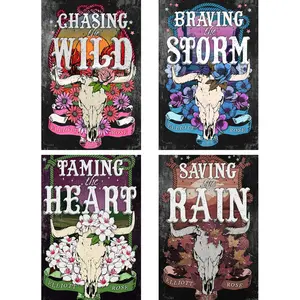 Crimson Ridge Series by Elliott Rose Book Collection Set, Chasing the Wild Braving the Storm Taming the Heart Saving the Rain, Western Cowboy Romance Books