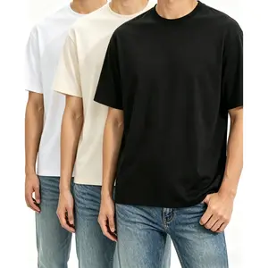 Mens 180g 100% Cotton T-Shirts Casual Short Sleeve Crew Neck Basic Tees Tops