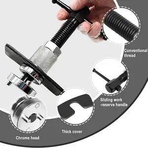 1Set Car Brake Piston Wind Back Tool, 3pcs/Set Brake Caliper Piston Rewind Tool, Auto Rear Brake Pad Wind Back Tool, Brake Caliper Wind Back Tool for Replacement of Rear Brake Pad