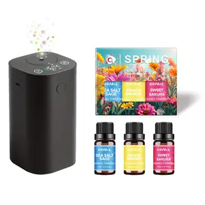 Waterless Diffuser for Essential Oil, Rechargeable Scent Diffuser Machine, 20ml Capacity, Mini Scent Air Machine, 4 Countdown Timers & 4 Mist Levels for Home, Room, Car, Office, Fragrance Diffuser, Efficient Mist Output, Highquality Diffuser