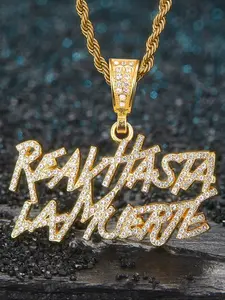 Hip Hop Street Iced Out Blingling Letter Pendant Necklace, Necklace Initial, Unisex Fashion Accessory, Stylish Daily Wear, Perfect Gift Idea, Iced Out Jewelry