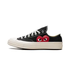 Chuck 70 Ox "Comme Des Garçons PLAY / Half Heart Black" 150206C Chuck 70 Ox "Comme Des Garçons PLAY / Half Heart Black" 150206C