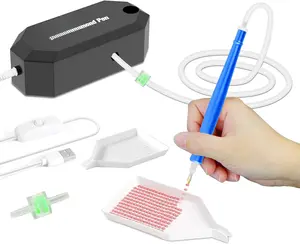 Art Painting Pen Kit for Adults, Epainter Vacuum  Art Painting Pen with Storage Tray, Accessories Tool for Setting AB Stones Without Wax, Quiet and Long-Lasting(Black)