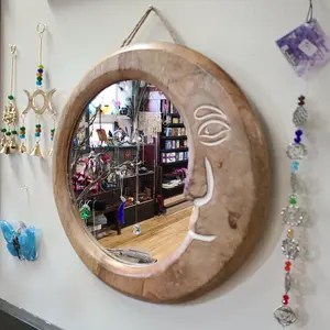 Hand Crafted Mango Moon Mirror