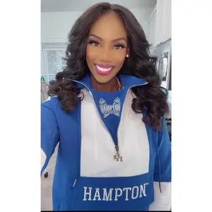 Hampton University Royal Windbreaker Tech Pullover