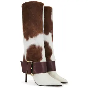 Schutz X Revolve Beatrix Boot in Calf Hair Multi