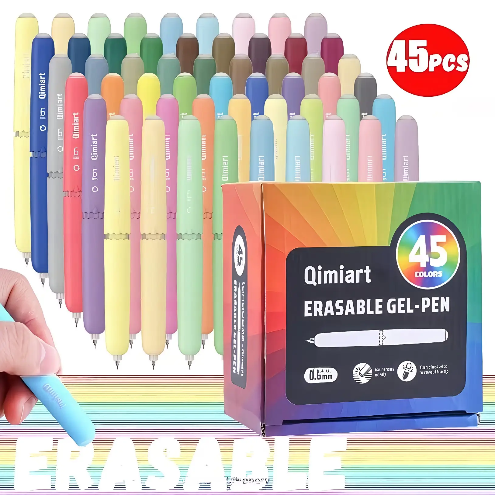 Professional White Charcoal Pencil Set, 3/6/9pcs Sketch Highlight White Pencil for Drawing Sketching Shading Blending, Art Supplies for Beginners and Artists