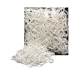 500 Pack Rubber Bands for Hair - Durable, Non-Slip Elastic Hair Ties for  Ages,  for Braids, Ponytails, and DIY Styling | No-, Multi-Use Hair Accessories by  (White)