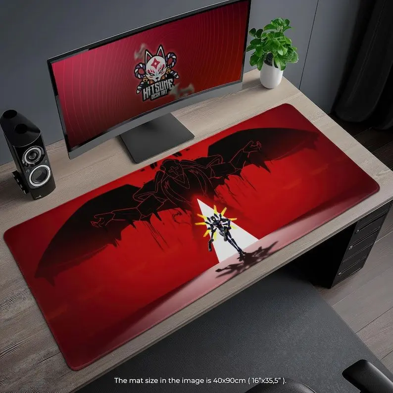 Ultrakill Mouse Pad, Cyber Demon Desk Mat, Gaming Pad - FPS Fan Gift, Sci-Fi Desk Decor