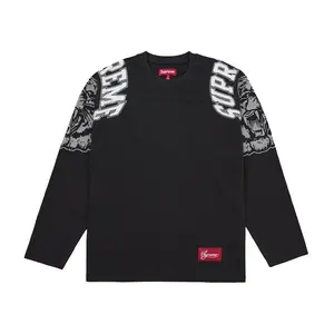 Supreme Men's Mascot L/S Football Top Black, from StockX