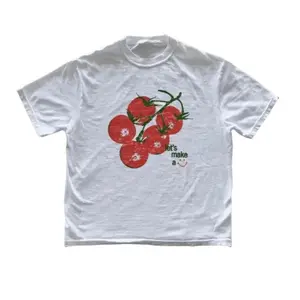 y2k Tomato T-Shirt, Cottagecore Tee, Graphic Tees Gothic Grunge Y2k Emo Scene Amity Affliction Style Clothes Men Women Streetwear