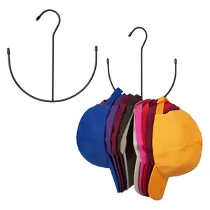Multi-functional durable stainless steel hat rack - A versatile hat hanging storage rack with a space-saving design. An ideal hat storage container, easy to install, suitable for wardrobes and doors (3-piece set)