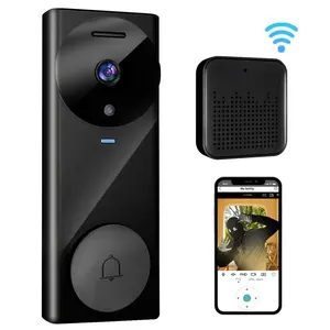 Wireless Video Doorbell Camera,Smart Security Doorbell Camera,1080P,AI Human Detection,Night Vision,Instant Alert,Two Way Audio,2.4G Wifi Only,Simple Installation and Rechargeable Battery,Cloud Storage,WiFi Camera,Home Essentials