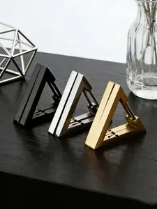 Fashion Triangle Punk Stainless Steel Earrings Set, Unisex, Multiple Colors Available, Ideal for Daily Use or Parties, Perfect Gift