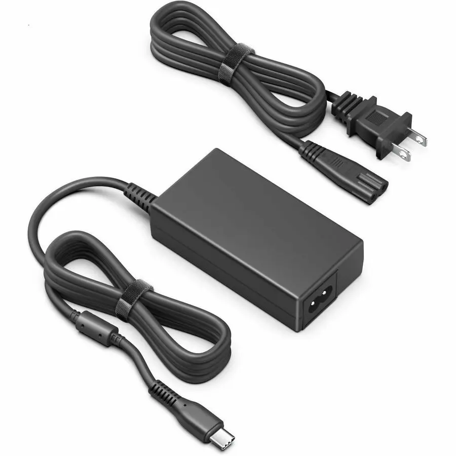 BTI 492-BCNW Type-C AC Adapter, 65W Output Power Supply with AC Plug & Type-C Port for Select Dell Laptops