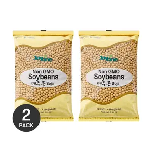JAYONE Korean Yellow Soybeans 2 Pack Non-GMO 3.98oz for Soy Milk and Grain Mix