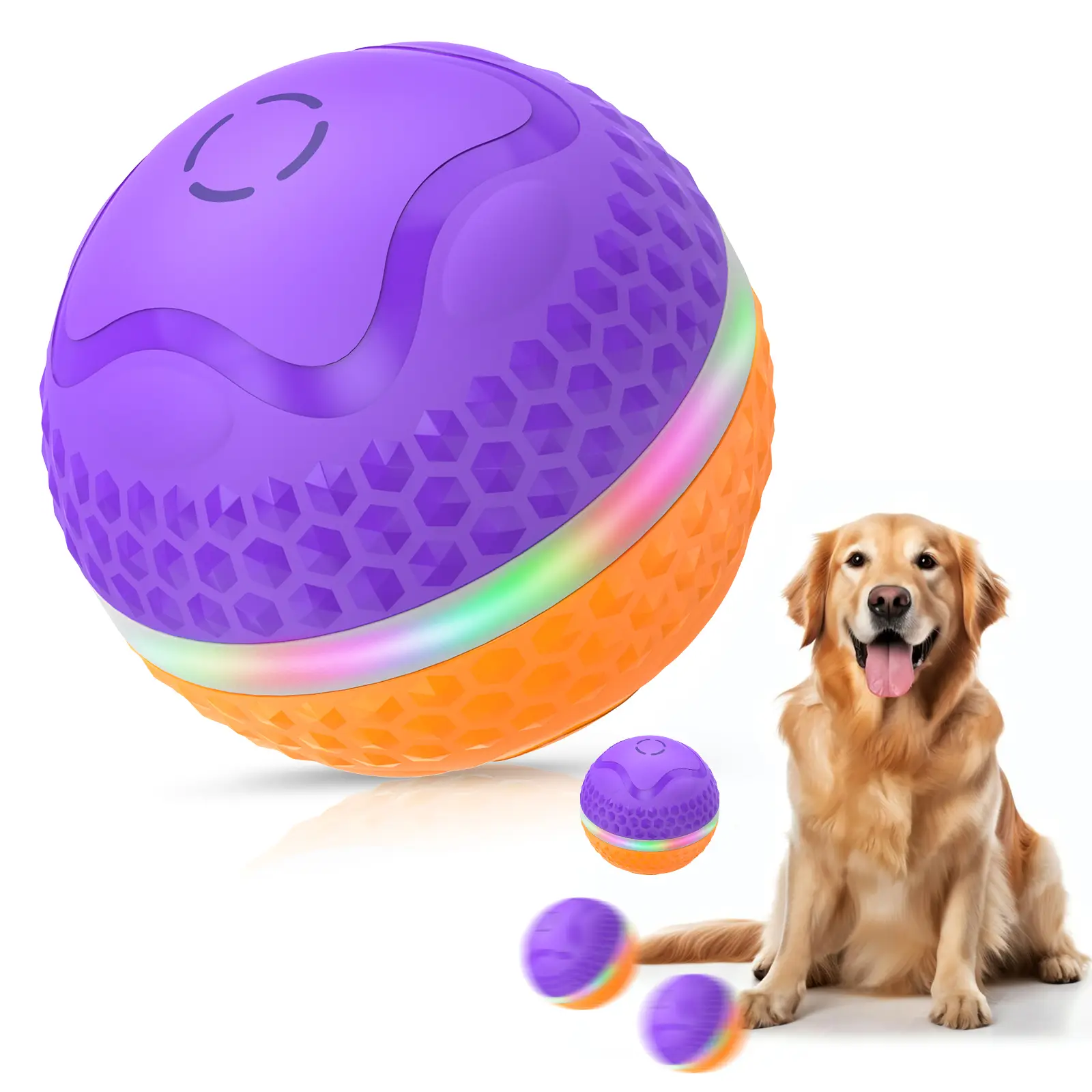 Interactive Dog Toys Ball, Automatic Rolling Ball Toy, Lively pet Ball for Medium/Large Dogs to Relieve Boredom, Activated Automatic Motion Dog Ball T