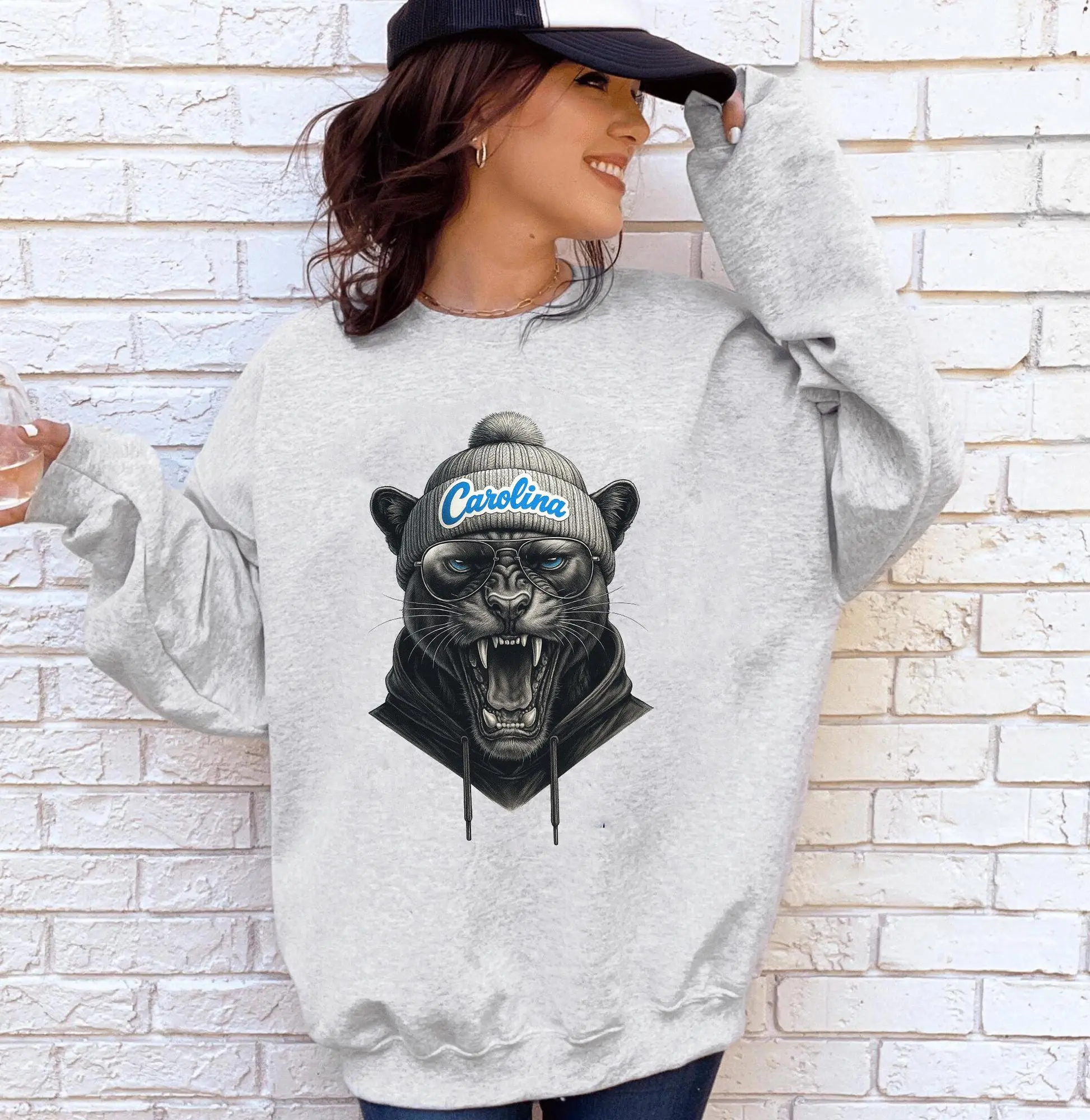 Carolina Football Shirt, Retro Panther Shirt, Panther Shirt, Trendy Football Shirt