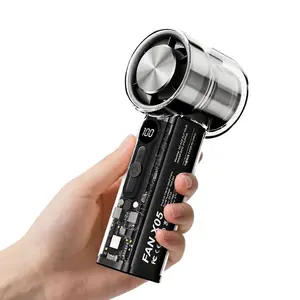 Personal Handheld Fan with cold plate, Strong Wind with 100 Adjustable Gears, Portable Mini Cool Fan for Vacation & Everyday Outdoor Activities