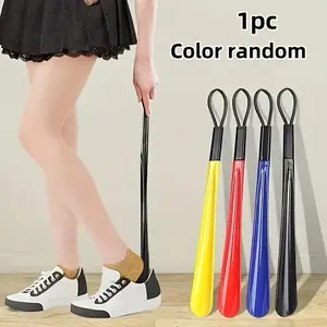 Super Long Flexible Plastic Shoe Horn, 18.9 Inch, Suitable for All Shoes, No Bending Required, Easy-To-Use Footwear Accessory, Shoe Accessories