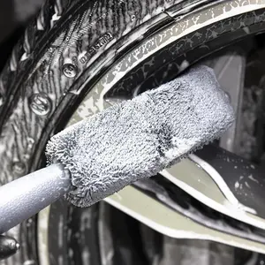 Car Cleaning Brush, Carwash Brush with Handle, Car Wheel Hub Cleaning Brush Wheel Rim Cleaner Detailing Brush Cleaning Tool For Car Trunk Motorcycle Auto