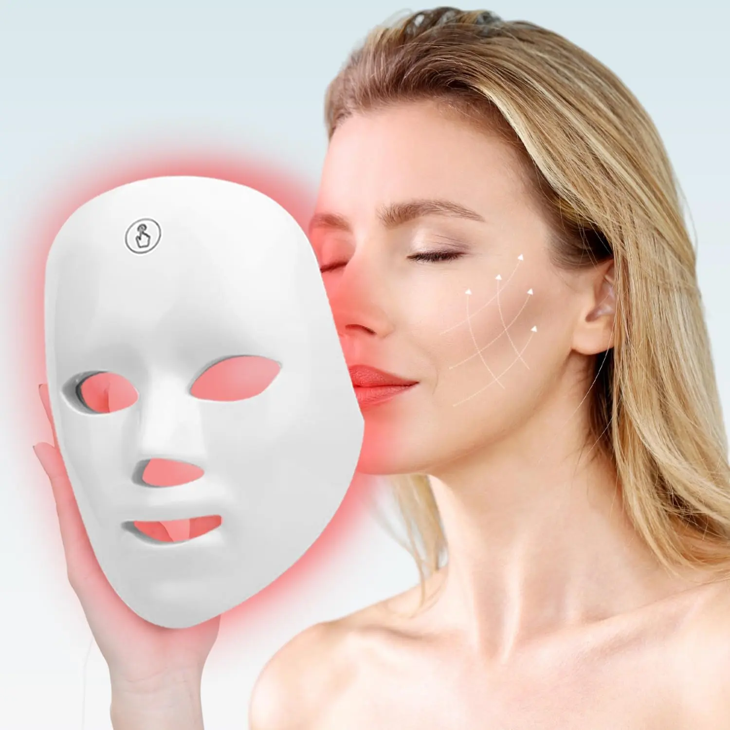 Red Light Therapy, 7 Color LED Light Face Mask, Photon Skin Rejuvenation For Daily Care, Cordless, Rechargeable, Ideal Gift For Women, Summer Gift Skincare Facial