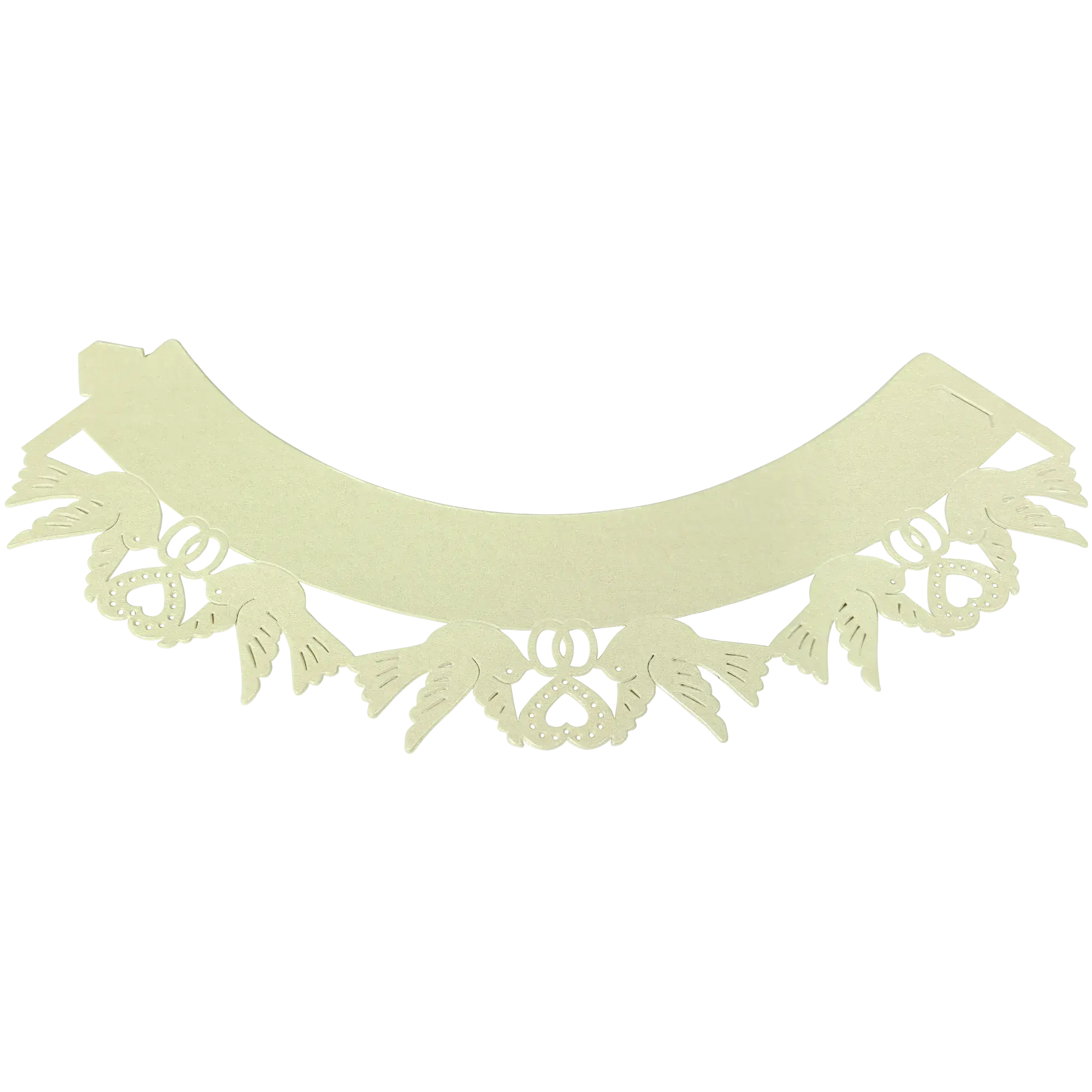 PME Decorative Lace Cupcake Wrappers – Dove Ivory, Pack of 12
