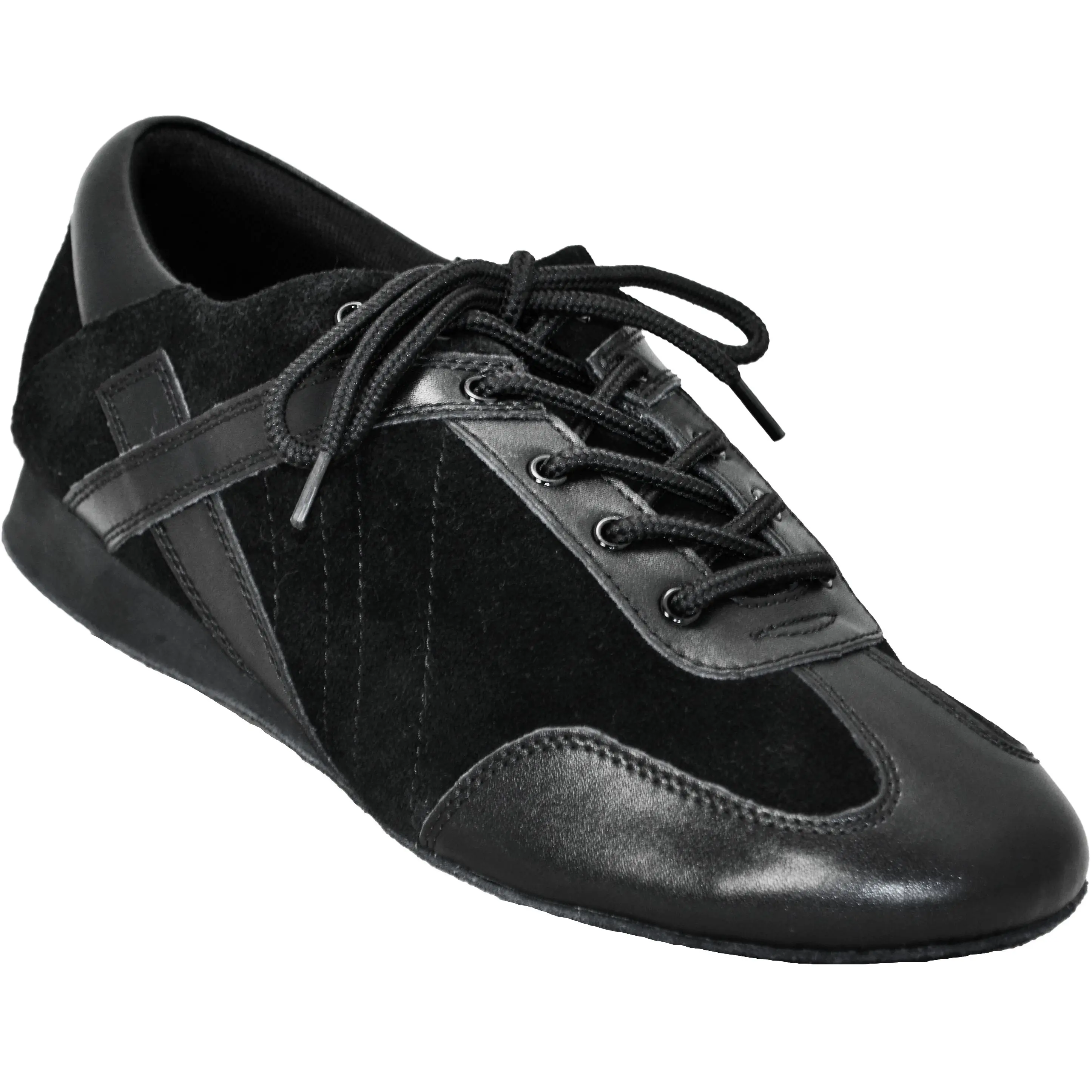 Ultimate Hybrid Dance Shoe (Unisex) - Black Leather / Black Suede