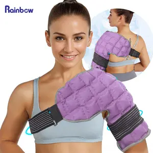 Ice Pack Wrap for Left or Right Shoulder Injuries, Ice Pack Rotator Cuff Cold Therapy Reusable Hot & Cold Brace for Shoulder Pain Relief & Shoulder Injuries