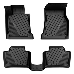 LASFIT Custom Floor Mats Fits for 2013-2018 BMW 3 Series 320i 328d 328i 330e 330i 335i 340i, RWD Sedan Only (Not Fit for 335is, X-Drive, GT), All Weather TPE Upgraded 2 Rows Set Liners, Black