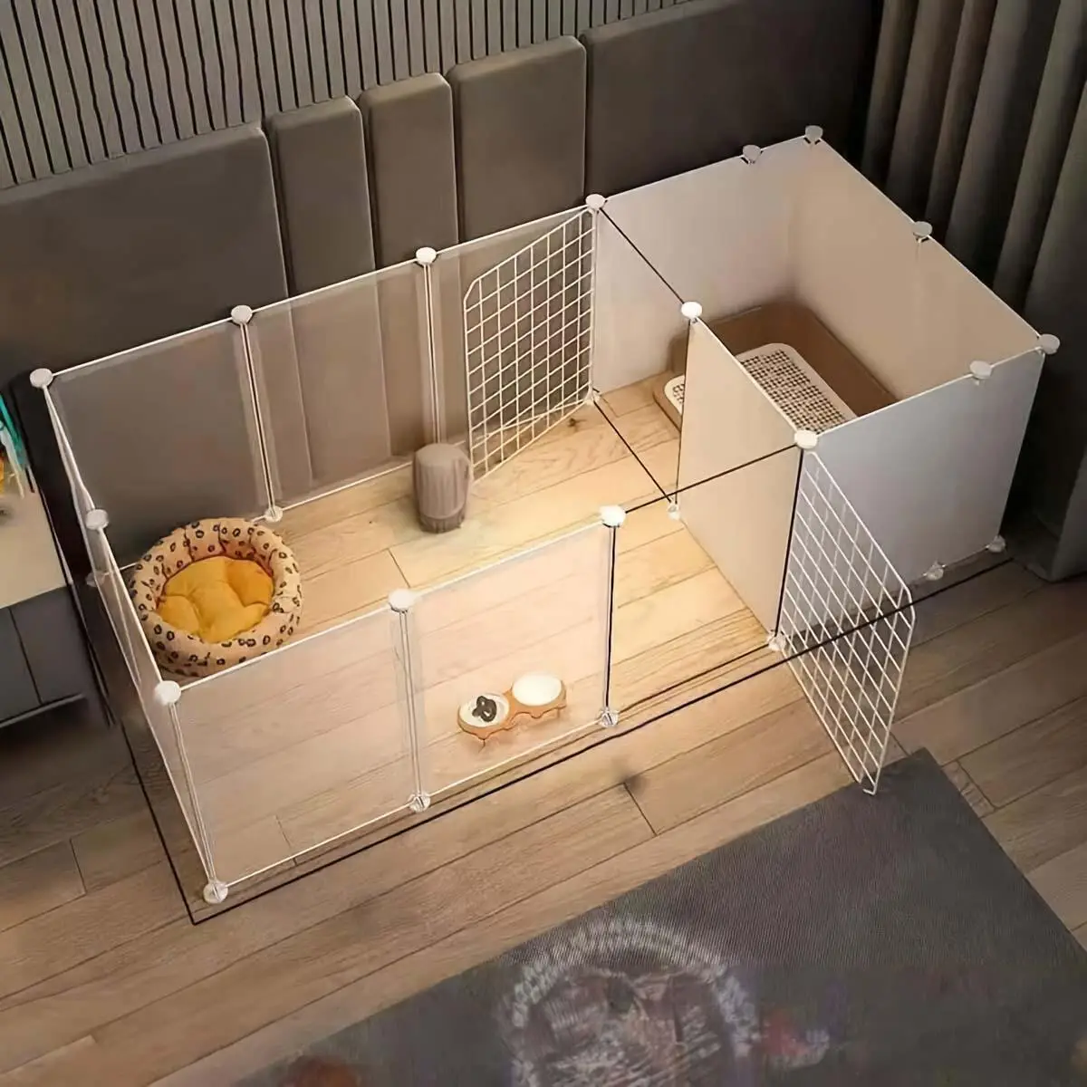 Pet Fence, Household Pet Cage, Indoor Small Dog Fence, Pet Supplies for Small Dogs, Dog & Cat Furniture for Home Use, Pet Gear, Kennel, Escape Proof K