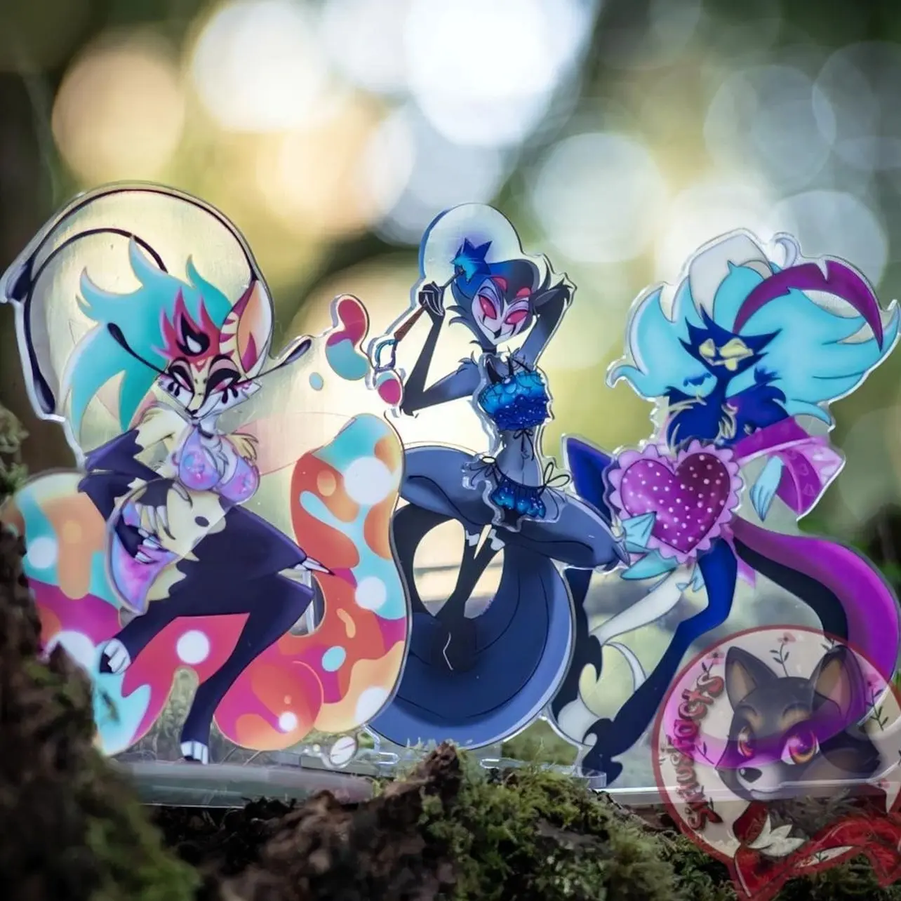 Helluva Boss -  NSFW Magnetic Dress up Standees PREORDER Loona, Stolas, Ozzie, Fizzie, Bee