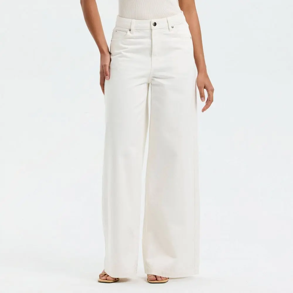 Women's Wide Leg Denim Pants - A New Day