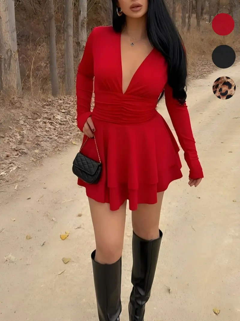 formal short dresses long sleeve Mini Long Sleeve Lace Cocktail Dress Homecoming & Sweet 16