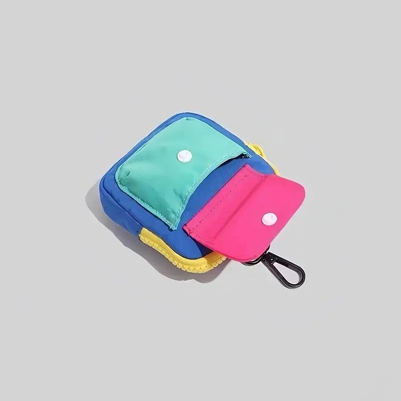 Macaron style portable coin bag and mini storage bag - compact nylon pouch, suitable for headphones, lipstick, makeup remover - travel, fitness, daily use - cute and compact storage bag, Portable Coin Purse