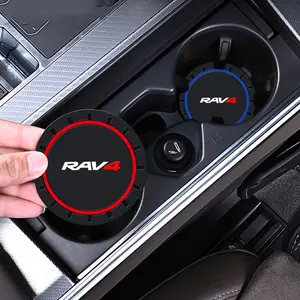 2pcs Silica Gel Car Cup Holder Anti-Slip Insert, Coaster Mat for Toyota Rav4, Gr 86, Supra, Yaris, Prius, Corolla, Camry, Auris, Car Accessories