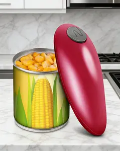 One-Touch Electric Can Opener 2026 Model 360° Auto Rotate No Sharp Edge Magnetic Lid Lifter Safe Kitchen Gadget for Seniors & Arthritis Universal Compatibility