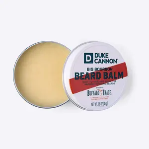 Duke Cannon Supply Co. Big Bourbon Beard Balm, 1.6oz - Oak Barrel Scent/Made with Natural and Organic Ingredients Duke Cannon Supply Co. Big Bourbon Beard Balm, 1.6oz - Oak Barrel Scent/Made with Natural and Organic Ingredients