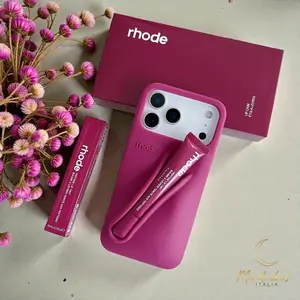 Aesthetic Lip Gloss Holder Silicone Case for iPhone 11-17 Pro Max Soft TPU Shockproof Slim Fit Protective Cover