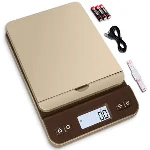QP Shipping Postal, 86lb/0.1oz Accuracy Postage with Hold/Tare Function, LCD Display, Flip-up Holder Package, UPS Postal for Packages, Battery & Tape Measure Included