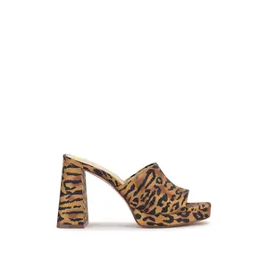 Kameena Mule Platform in Tiger Print