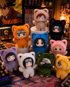 【TOPTOY】Naruto Shippuden KittenLand Series Plush Pendant Blind Box, Cute Figures, Anime Merchandise, Collectible Toys, Holiday & Birthday Gfit,summerwins