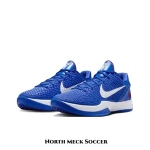 Low Top Competition Basketball Sneakers Royal Blue Scale Honeycomb Mesh Upper White Contrast Logo Two-Tone Non-Marking Rubber Outsole Lightweight Indoor Sports Shoes With Full Original Box